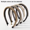 thumbnail image 4 of 2 diademas encadenadas para mujer, diademas de metal para mujeres y niñas, diademas para el pelo, accesorios para el cabello, 4 of 5