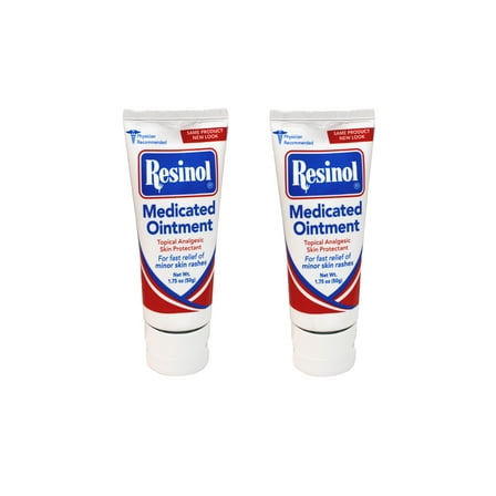 2 Pack of Resinol Medicated Ointment 1.75 oz Tube