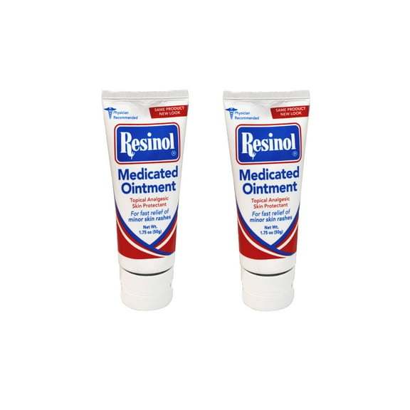 2 Pack of Resinol Medicated Ointment 1.75 oz Tube