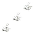 thumbnail image 2 of stanreset 1/2/3 20 Pieces Metal Paper Clip Anti-rust Unfading Solid Color Replacement Home Office File Examination Papers Clips Silver 19mm 3PCS, 2 of 6