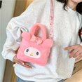 thumbnail image 3 of Sanrio-bolsa Kawaii Kuromi Cinnamoroll My Melody para mujer y niña, bolso de felpa de dibujos animados, bolsa de cosméticos, bolsa de almacenamiento de viaje, regalos, 3 of 3
