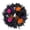 A, variant on Feledorashia Halloween Wreath for Front Door, Gothic Halloween Door Wreath, Artificial Maple Leaf Floral Wreath with Skull Skeleton Hand, Reusable Spooky Halloween Decoration for Indoor Outdoor