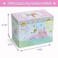 thumbnail image 4 of Jewelkeeper Musical Jewelry Box for girls with 4 Pullout Drawer - Party Unicorn Jewelry box, Beautiful Dreamer Tune & unicorn doll, great Unicorn gifts for Girls & jewelry storage box, 4 of 7