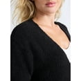 thumbnail image 4 of Joyspun Women's Fuzzy Front Pocket Cardigan, Sizes XS-3X, 4 of 5