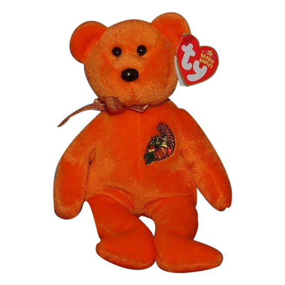Ty Beanie Baby: Thankful the Bear | Stuffed Animal | MWMT