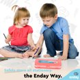 thumbnail image 6 of Enday Pencil Case Box School Supplies Storage Organizer Double Deck 7 Compartments Red 8", 6 of 7