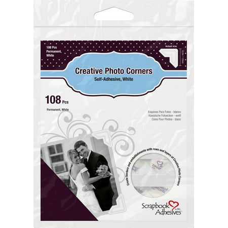 Scrapbook Adhesives Paper Photo Corners Self-Adhesive (Best Adhesive For Photos)