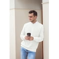 thumbnail image 5 of Iceglad Men's Crewneck Sweater Soft Cotton Rib Knit Casual Long Sleeve Classic Pullover Sweater, 5 of 7