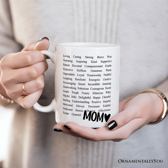 Words That Define Mom Mug, Appreciation Gift For Mom