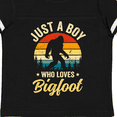 thumbnail image 4 of Inktastic Just a Boy Who Loves Bigfoot Retro Sasquatch Boys Toddler T-Shirt, 4 of 5