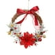 thumbnail image 4 of Corona de Navidad, Corona para puerta de entrada, Corona de Navidad, Corona de decoración navideña, Estilo D, 4 of 9