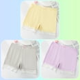 thumbnail image 3 of HXWCHs Girls Cotton Full Coverage Boyshort Panties Soft Solid Underwear 3 Pack Size: 5-6 Years White, 3 of 3