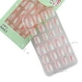 thumbnail image 6 of 24 Pcs Kids Press on Nails Pre-glue Children False Nails Short Oval Full Cover Artificial Fake Nails Gradient Glitter Acrylic Nail Tips for Little Girls Gift (White), 6 of 8
