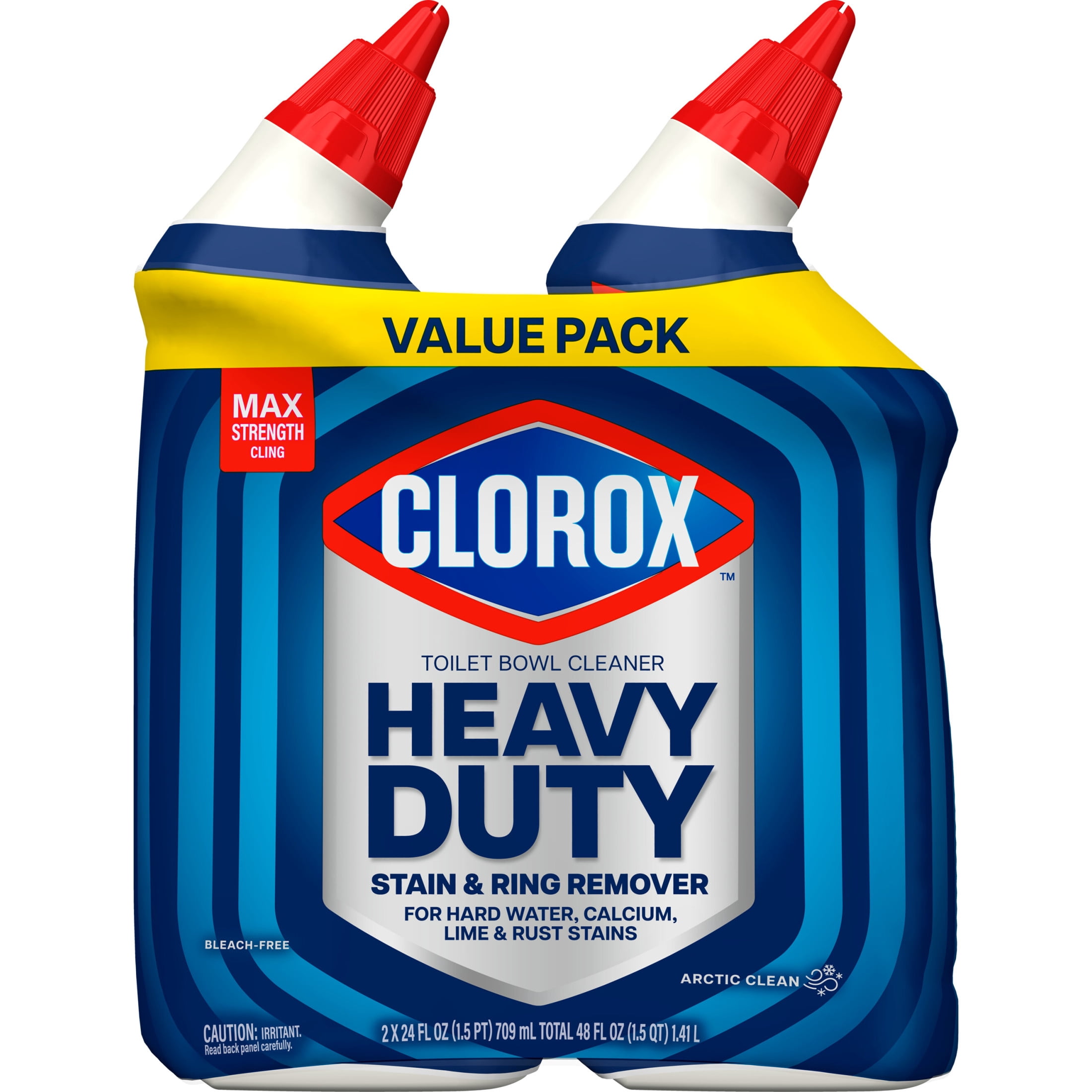 (6 pack) Clorox Heavy Duty Toilet Bowl Bathroom Cleaner, Arctic Clean, 24 fl oz, 2 Pack