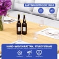thumbnail image 3 of DEXTRUS Adult 6 Piece Steel Outdoor Dining Sets with L-Shaped Sectional and Dining Table, Light Brown and Gray, 3 of 9
