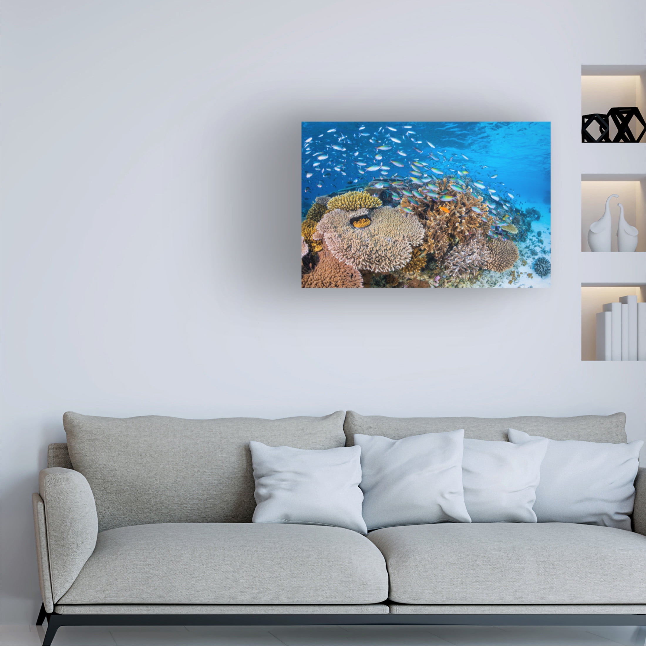 Trademark Fine Art Barathieu Gabriel  Maji Islet Reef Canvas Wall Art