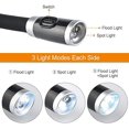 thumbnail image 2 of Luz de lectura recargable, luz nocturna manos libres con 3 niveles de brillo ajustables - Cable USB incluido (negro) JM, 2 of 5