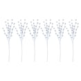 thumbnail image 1 of 6 Pieces Artificial Berry Branch Artificial Berry Branches Decorative Berry Twig white, 1 of 8