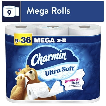 Charmin Toilet Paper Ultra Soft, 9 Mega Rolls