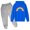 v#47Blue91, variant on Toddler Boys Clothes Sets Rainbow Pattern Hoodie Crew Neck Set For Sweatsuits 2 Piece Oversized Hoodie And Sweatpants Preppy Clothes Cute Outfit,Pink,3-4 Years