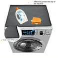 thumbnail image 6 of Thehsnt Silicone Washer Dryer Cover Waterproof Dustproof Top Load Washing Machine Protective Pad Stain-Resistant Silicone Easy to Clean Protector Mat for Laundry, 6 of 9