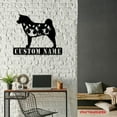 thumbnail image 4 of Craftnamesign Custom FLoral Akita Dog Metal Wall Art LED Light, Personalized Flower Dog Name Sign, 4 of 5