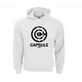 thumbnail image 1 of Capsule corp Chandails à Capuchon (Blanc/noir, TG), 1 of 11