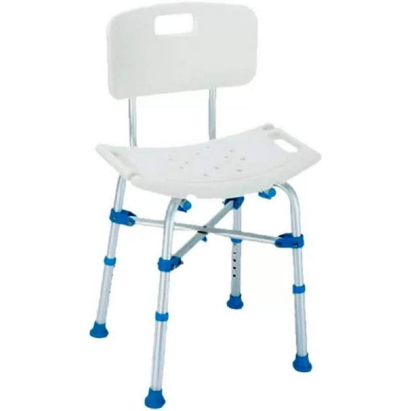 Big John BJBATH White Heavy Duty Shower Chair
