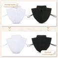 thumbnail image 3 of Guardoinrt 2pieces Detachable Collar Easy To Wear Mix And Match With Any Outfit Instantly Elevates Any Outfit, 3 of 6