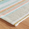 thumbnail image 5 of Dash & Albert Daphne Stripe Handwoven Cotton Rug, 2' x 3', Sky, 5 of 7