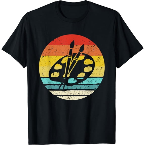 Retro Vintage Paint Palette Costume Artist Art Teacher T-Shirt