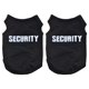 thumbnail image 1 of 2X Ropa de Invierno para Mascotas Camiseta Chaleco de Gato Perro Perrito Abrigo Vestido Suéter Atuendo "Security", Negro M, 1 of 4