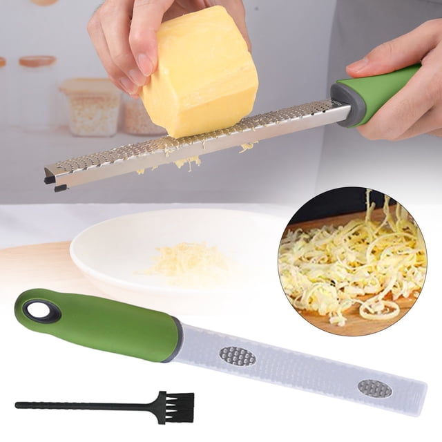 Tyeign Hard Cheese Grater Multi-Purpose Stainless Steel, Sharp Zesting Tool with Non-Slip Silicone Handle & Protective Cover, Restaurant-Grade Kitchen Gadget for Parmesan Chocolate Nuts