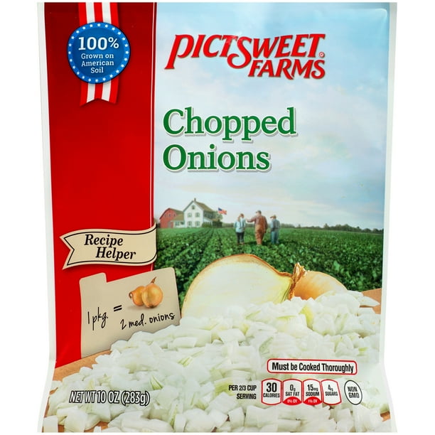 Pictsweet Farms® Recipe Helper Chopped Onions 10 oz. Stand Up Bag