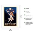 thumbnail image 2 of Dunlop - The Tennis Ball of Champions (la Balle des Champions) - Vintage Advertising Poster by Jean d'Ylen c.1929 - Fine Art Matte Paper Print (Unframed) 18x24in, 2 of 4