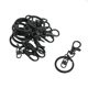 thumbnail image 3 of 10 piezas negro broche de langosta giratorio gatillo clip gancho llavero llavero resultados, 3 of 7