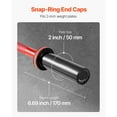 thumbnail image 5 of KFFKFF 4FT Barbell Bar, Compatible with 2-Inch Weight Plates, Features Knurled Grip for Strength Training, Weightlifting, Squats, Deadlifts, Bench Presses, Curls, and Overhead Presses, 5 of 8