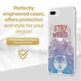 thumbnail image 2 of Case Yard iPhone-8-Plus Case Clear Soft & Flexible TPU Ultra Low Profile Slim Fit Thin Shockproof Transparent Bumper Protective Cover Drop Protective Cell Phone Cases (Stay Weird), 2 of 8
