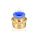 thumbnail image 2 of 5Pcs 1/2" G Conector de Junta Recta Macho de 12mm Accesorio Rápido, 2 of 4