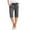 Grey, variant on Tii.MM Capri Pants for Women 2025 Knee Length Cotton Linen Dressy Capris Summer Straight Leg Adjustable Knot Loose Beach Bermuda Shorts with Pocket