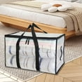 Aqzb Transparent Storage Bag Large Capacity Visible Double Straps