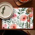 thumbnail image 5 of Pioneer Flower Floral Print Pattern Summer Placemats Table Placemats Set Of 4-Linen Kitchen Washable Placemats Table Mats 12x18 Inch Non-Slip Heat Resistant, 5 of 5