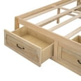 thumbnail image 5 of Bellemave Full Beds with 6 Storage Drawers, Wood Full Size Platform Bed Frame with Wood Slat Support, Rustic Style Storage Bed Frame Noise-Free, No Box Spring Needed（Antique Natural), 5 of 9