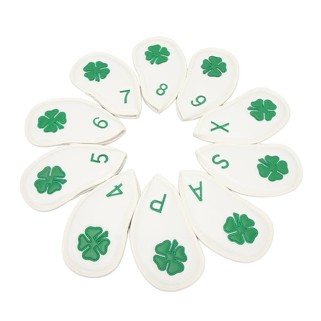 Iron Head Covers Set 10pcs, PU Material, Club Protection, Simple And Stylish Design, Suitable For Most Clubs, With Tape Fit All Brands , , , For Iron