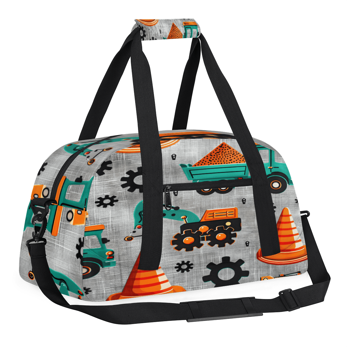 Herdesigns Truck Sports Duffle Bag for Women & Men, Car Gym Bag Dance Bag Overnight Bag Carry On Weekender Travel Bag