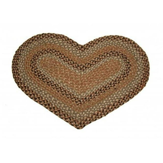 Mr. MJs Trading AG-64107 Tapis Tressé en Forme de Cœur
