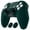 Racing Green, variant on PlayVital Silicone Grip Skin for ps5 Controller - Anti-Slip|Premium Silicone Material Futuristic CyberMech Design|Compatible with ps5 Official Charging Dock - Black