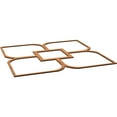 thumbnail image 6 of 78 3/4"W x 78 3/4"H x 3/8"T King Size Olivia Decorative Fretwork Wood Ceiling Panels, Cherry, 6 of 10