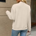 thumbnail image 7 of Msgweeeg Women’s Sweaters Stand Collar Zipper Cardigan Long Sleeve Knit Coat Pullover Elegant Casual Fashion Winter Warm Top for Daily Wear and Vacation, 7 of 7