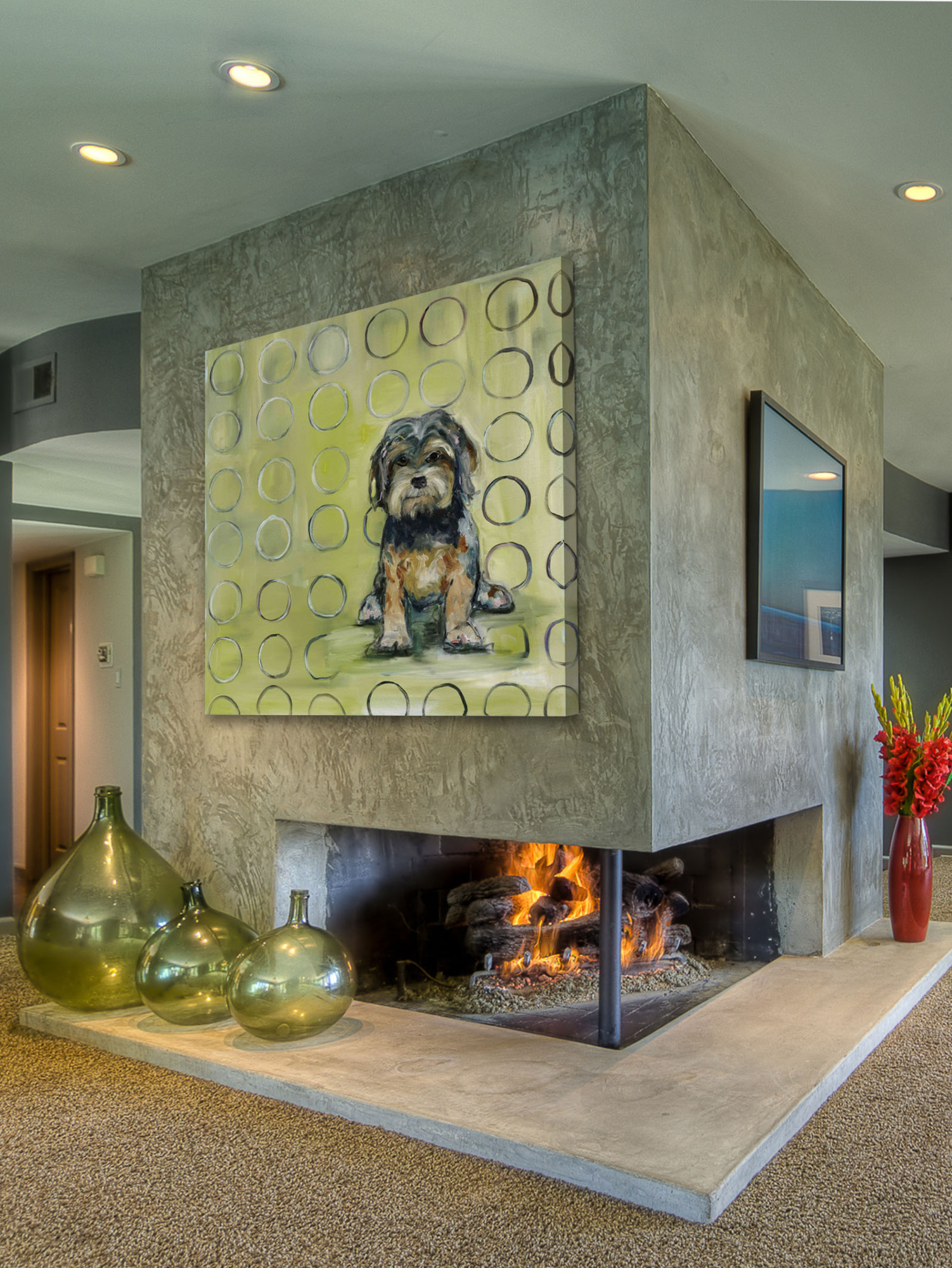 Marmont Hill "Baxter" by Tori Campisi Painting Print on Canvas